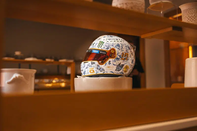 Casco di Lando Norris per il Gran Premio d'Ungheria 2024