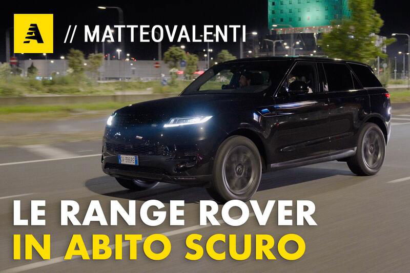 Range Rover Dark Edition: effetto notte (a Milano) per la Evoque, la Velar e la Sport [VIDEO]