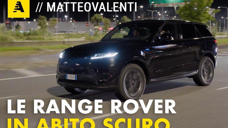 Range Rover Dark Edition: effetto notte (a Milano) per la Evoque, la Velar e la Sport [VIDEO]