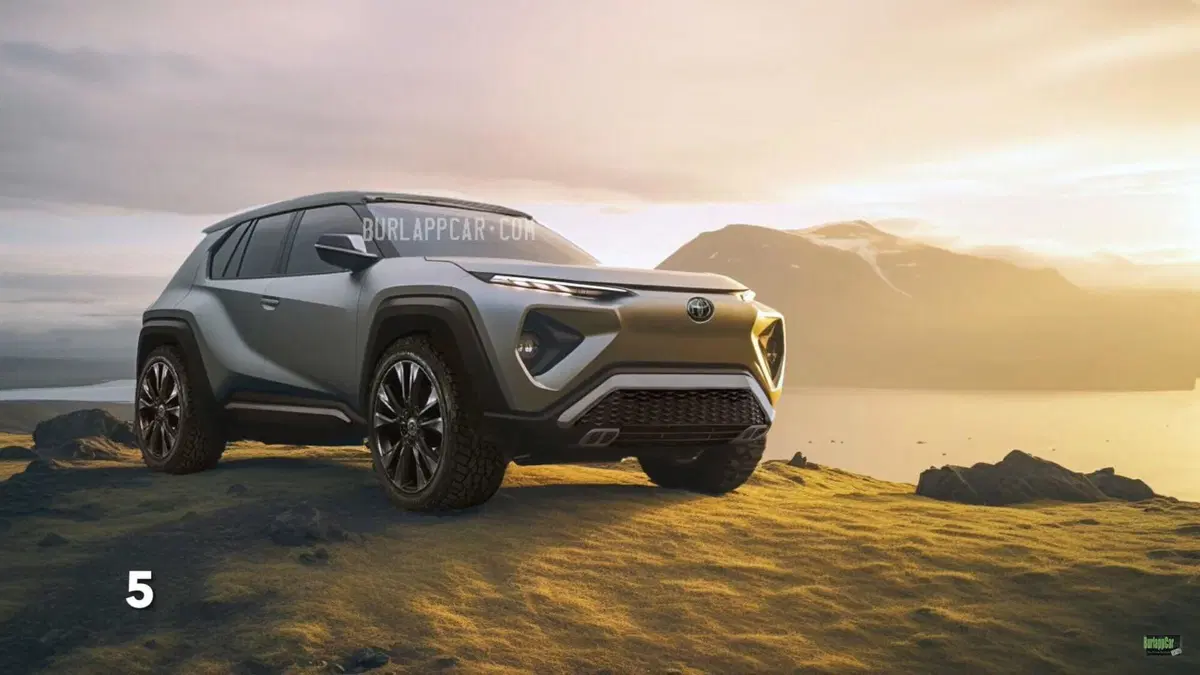Toyota: la nuova RAV4 del futuro in un render 'spigoloso' (6)