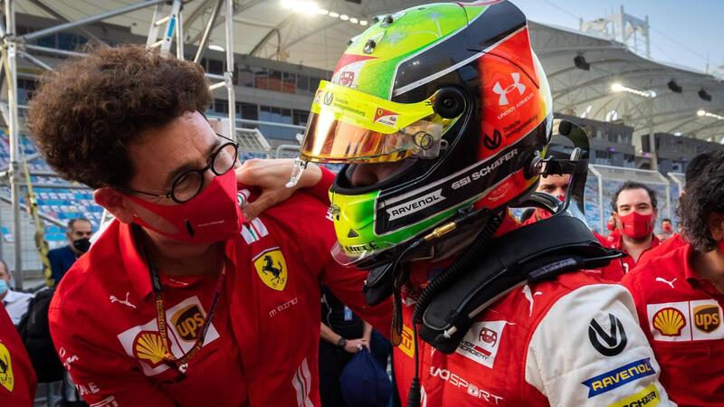 Mattia Binotto e Mick Schumacher