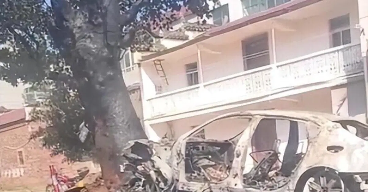 Un albero di 400 anni "taglia la strada" ad una Maserati: incendio