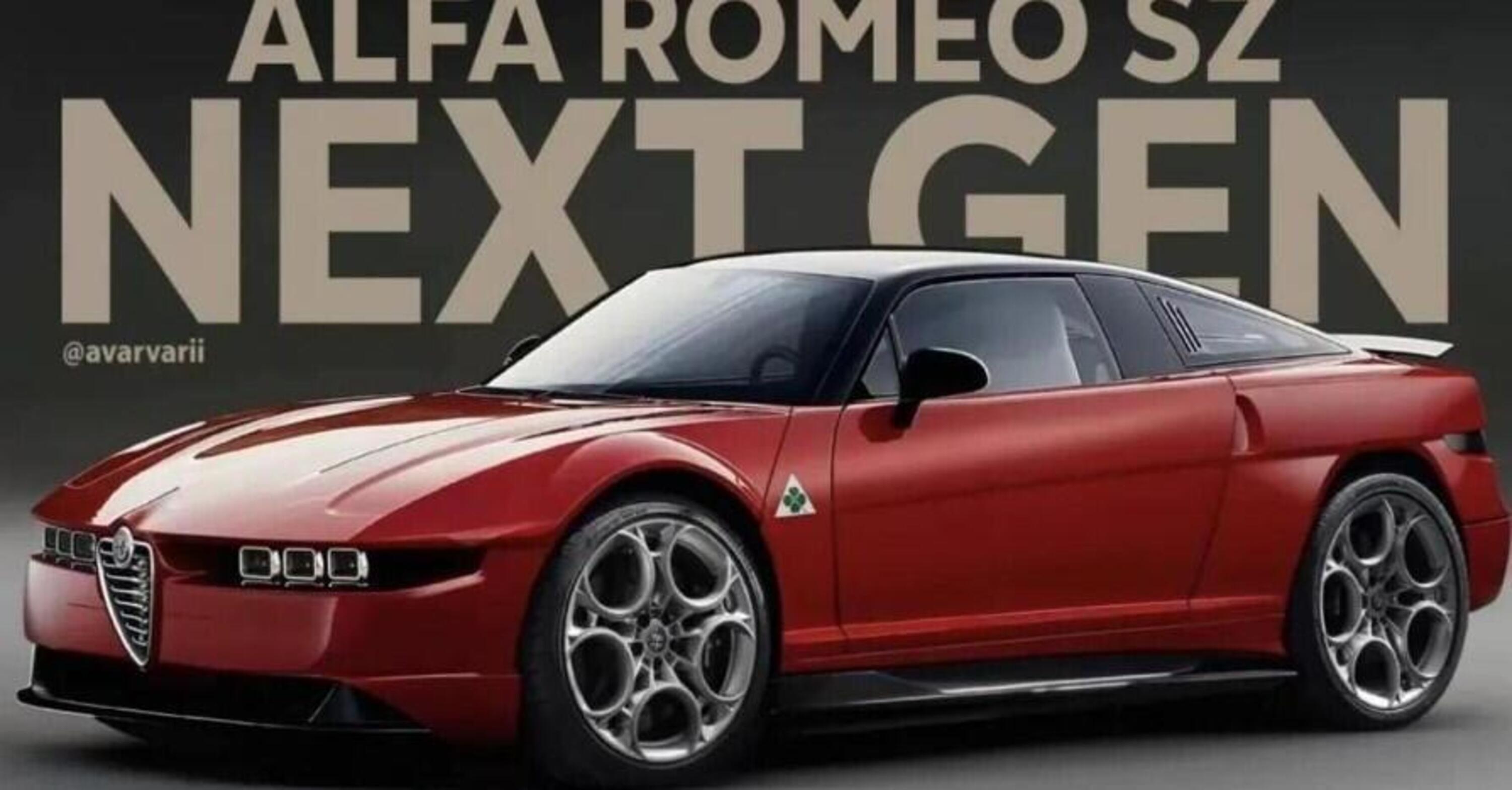 Alfa Romeo SZ Next Gen: vi piace la coupé SZ allungata di questo render ...