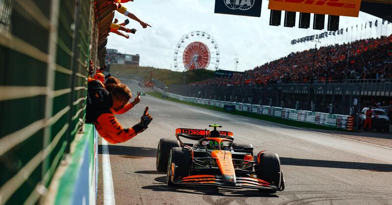 F1. A casa di Max Verstappen in Olanda a comandare &egrave; l&rsquo;arancio papaya della McLaren