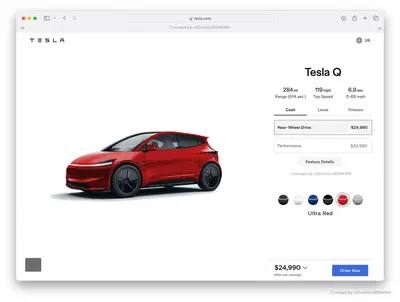 Tesla Model 2: il render dell&rsquo;elettrica da 25.000 dollari la immagina gi&agrave; sul sito 