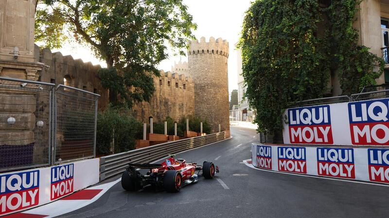 F1. Giornata imperfetta per la Ferrari nelle libere di Baku: &quot;Incidente e problema allo sterzo, ma il passo &egrave; buono&quot;