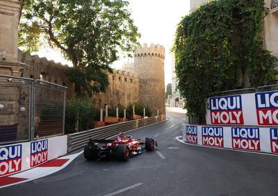 F1. Giornata imperfetta per la Ferrari nelle libere di Baku: Incidente e problema allo sterzo, ma il passo è buono