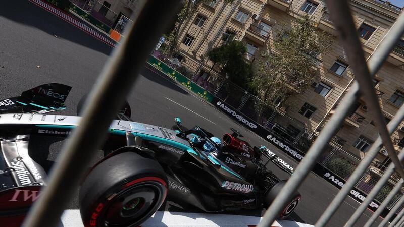 F1. GP Azerbaijan 2024, Russell batte Leclerc nelle FP3 di Baku: i risultati 