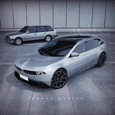 La BMW Serie 3 Touring "Neue Klasse" nei render &egrave; decisamente di rottura