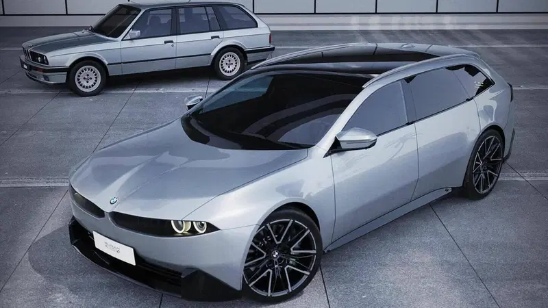 La BMW Serie 3 Touring "Neue Klasse" nei render &egrave; decisamente di rottura