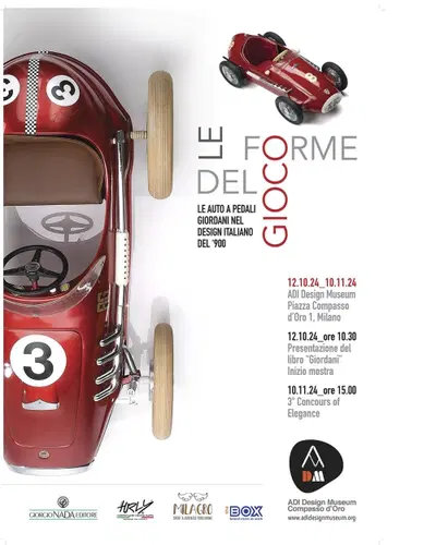 Le auto giocattolo di Giordani in mostra all'ADI di Milano