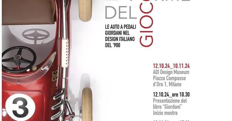 Le auto giocattolo di Giordani in mostra all'ADI di Milano