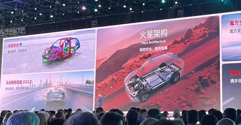 La struttura dell'auto migliora con la Mars Architecture