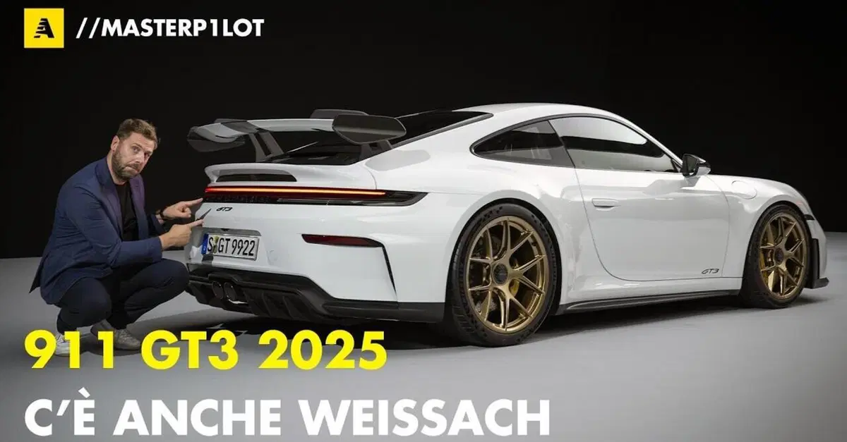 Porsche 911 GT3 2025, "per famiglie" veloci: 4 posti e 510 CV