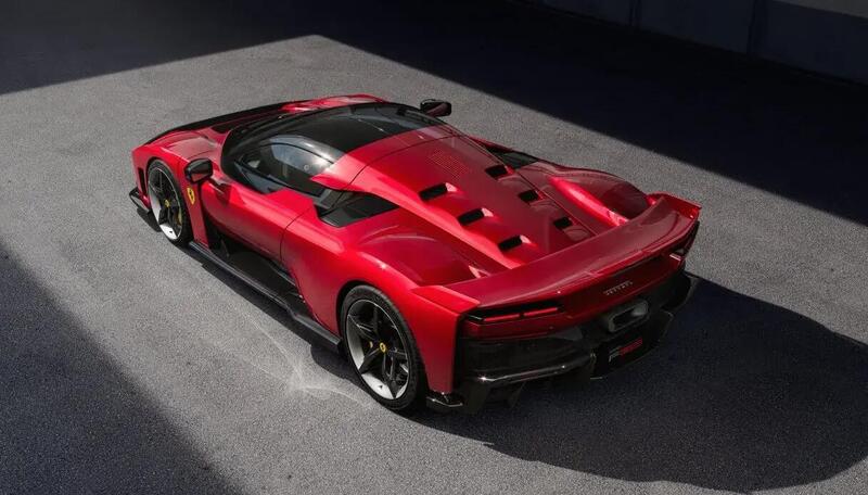 Il design posteriore della Ferrari F80