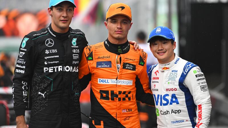 F1. Qualifiche GP Brasile: Norris, Russell e Tsunoda dominano la pioggia di Interlagos