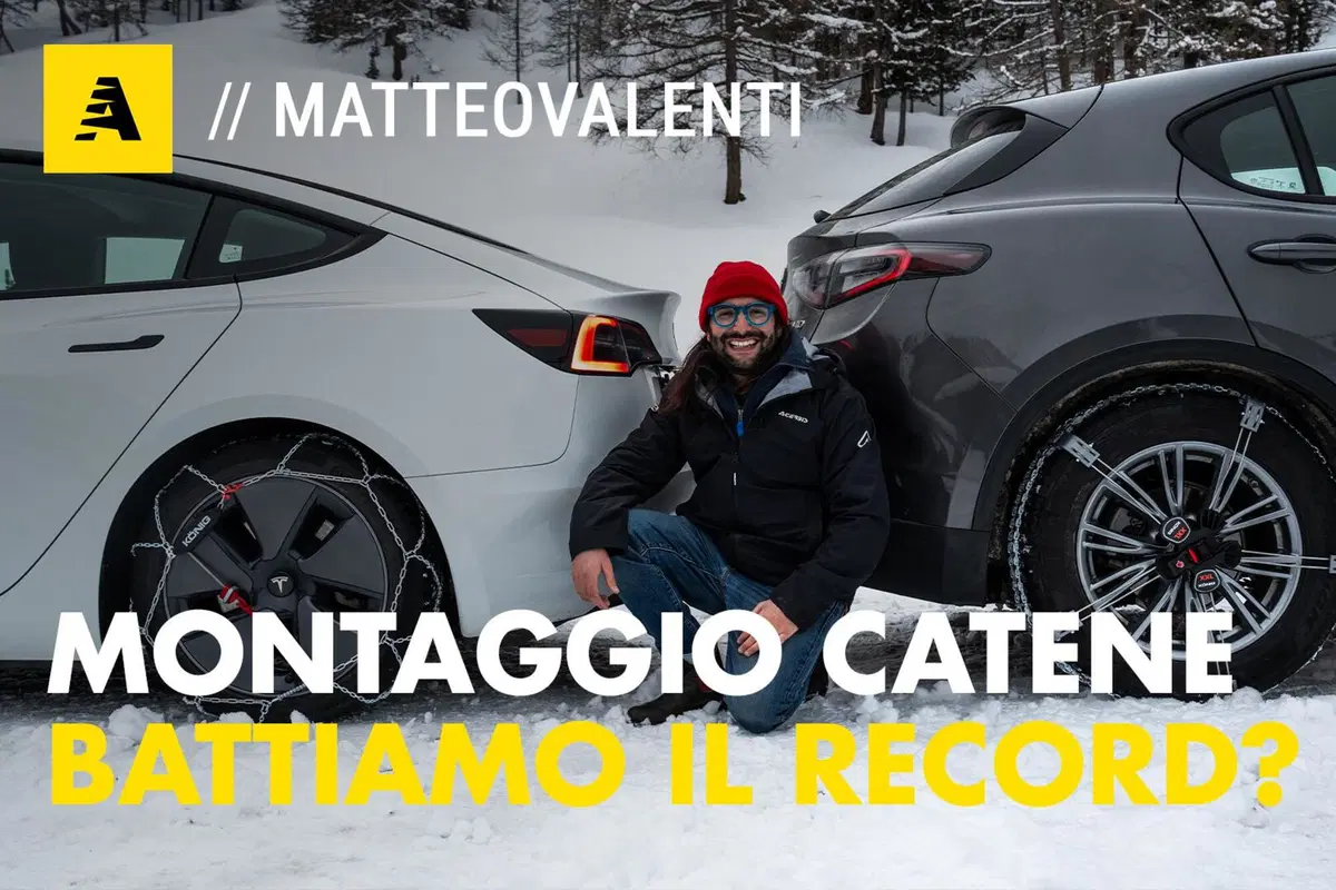 Proviamo a battere il record-man delle catene da neve. Quanto ci vuole a montarle? [Video]