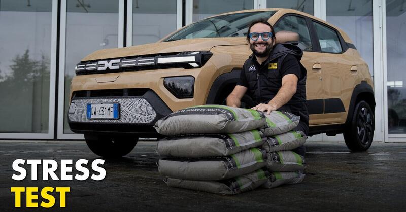 Quanti km fa davvero a pieno carico (+ 250 kg)? Stress test Dacia Spring 2024 [Video]