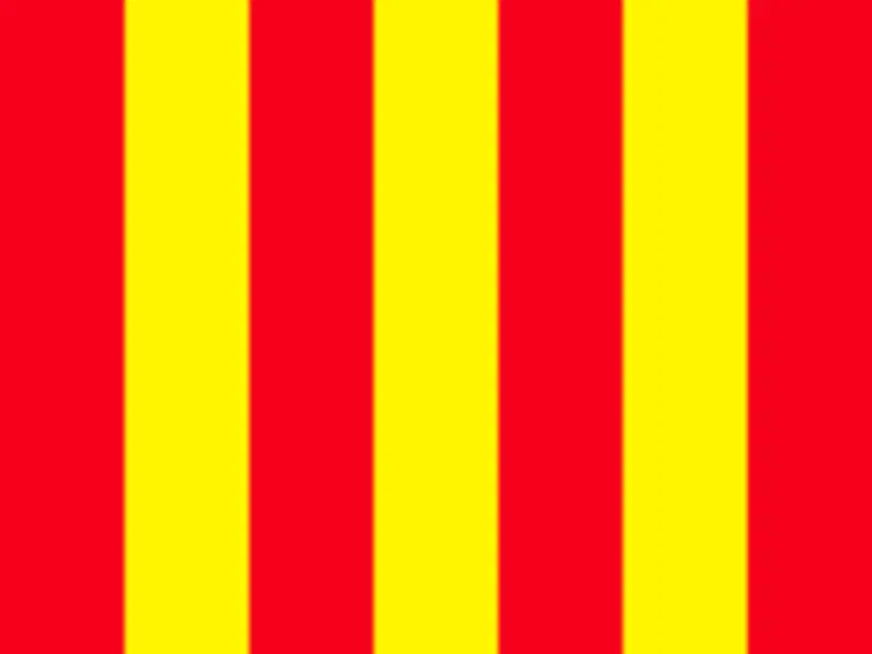 bandiera gialla con strisce rosse