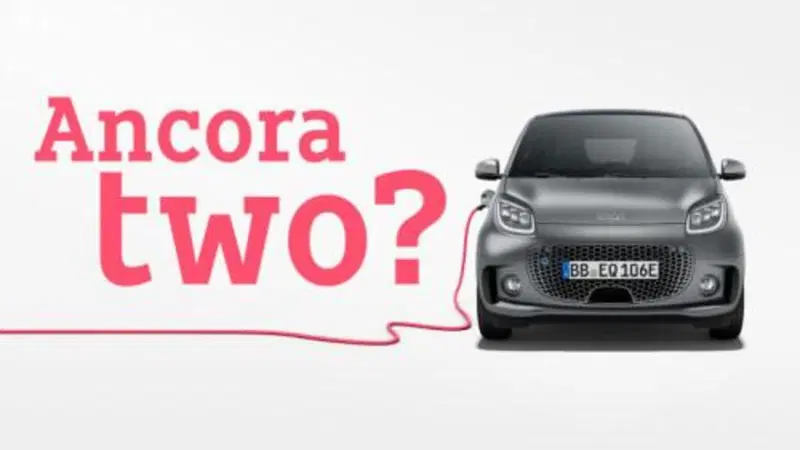 La campagna di lancio delle fortwo usate "revamped"
