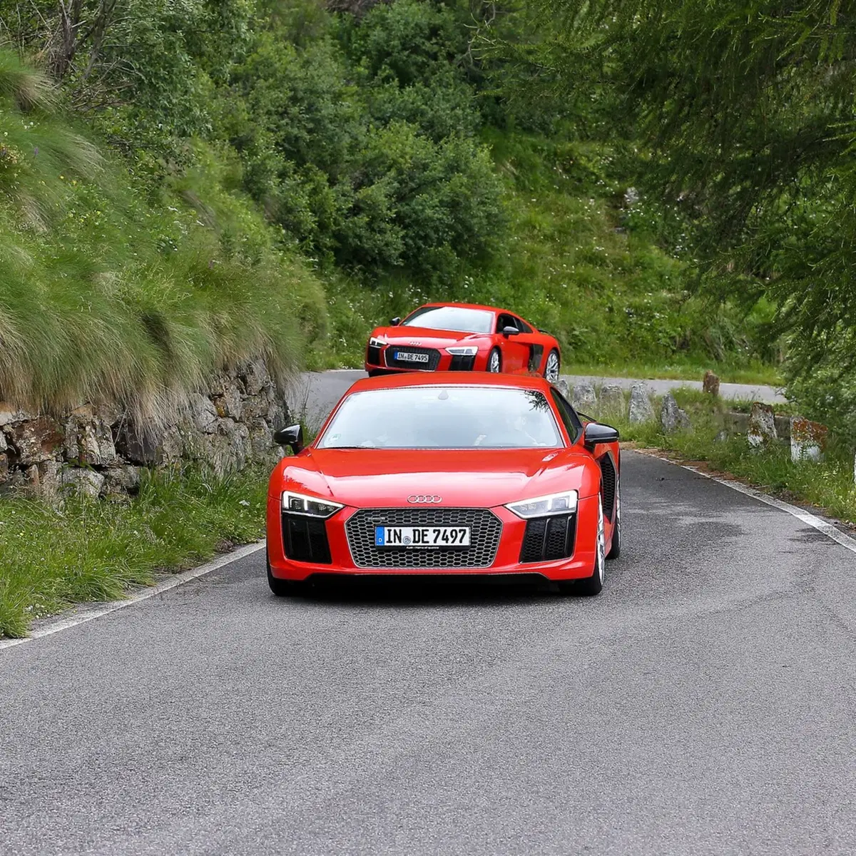 Audi R8 V10 plus Coupé: regina estiva delle alpi (11)