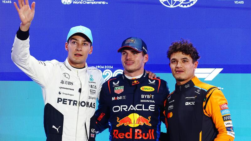 F1. Verstappen torna in pole in Qatar. Russell si conferma nelle qualifiche di Losail davanti a Norris