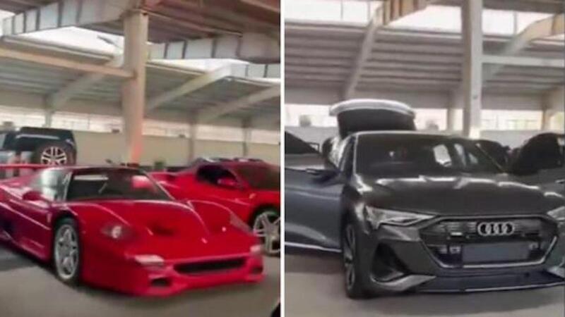 Siria: Ferrari F50, Lambo e Bentley nel il garage segreto di Bashar Al Assad [VIDEO]