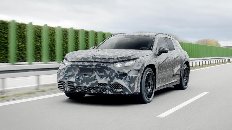 Mercedes - AMG: la coup&eacute; e la Suv elettriche iniziano i test invernali. Motori elettrici a flusso assiale [SPY FOTO]