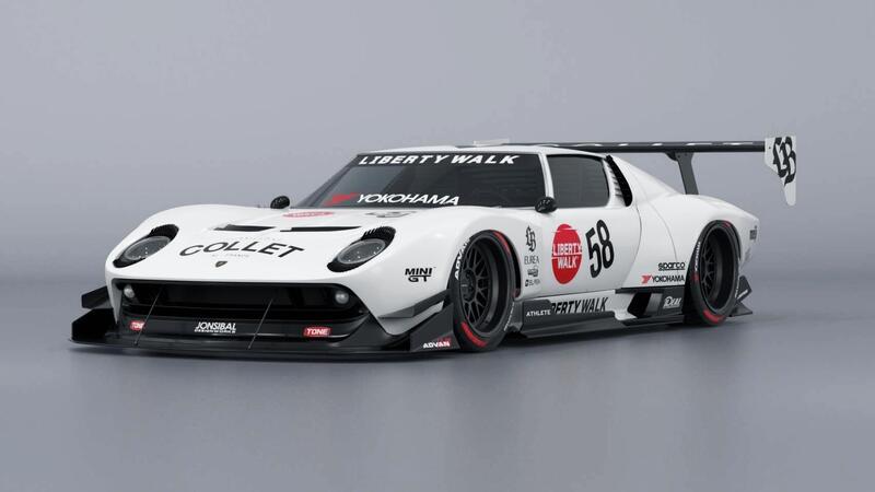 Lamborghini Miura: a Tokyo 2025 il body kit di Liberty Walk