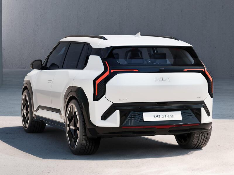 Il design posteriore della Kia EV3