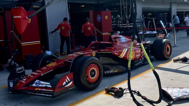 La monoposto di Charles Leclerc con il #16