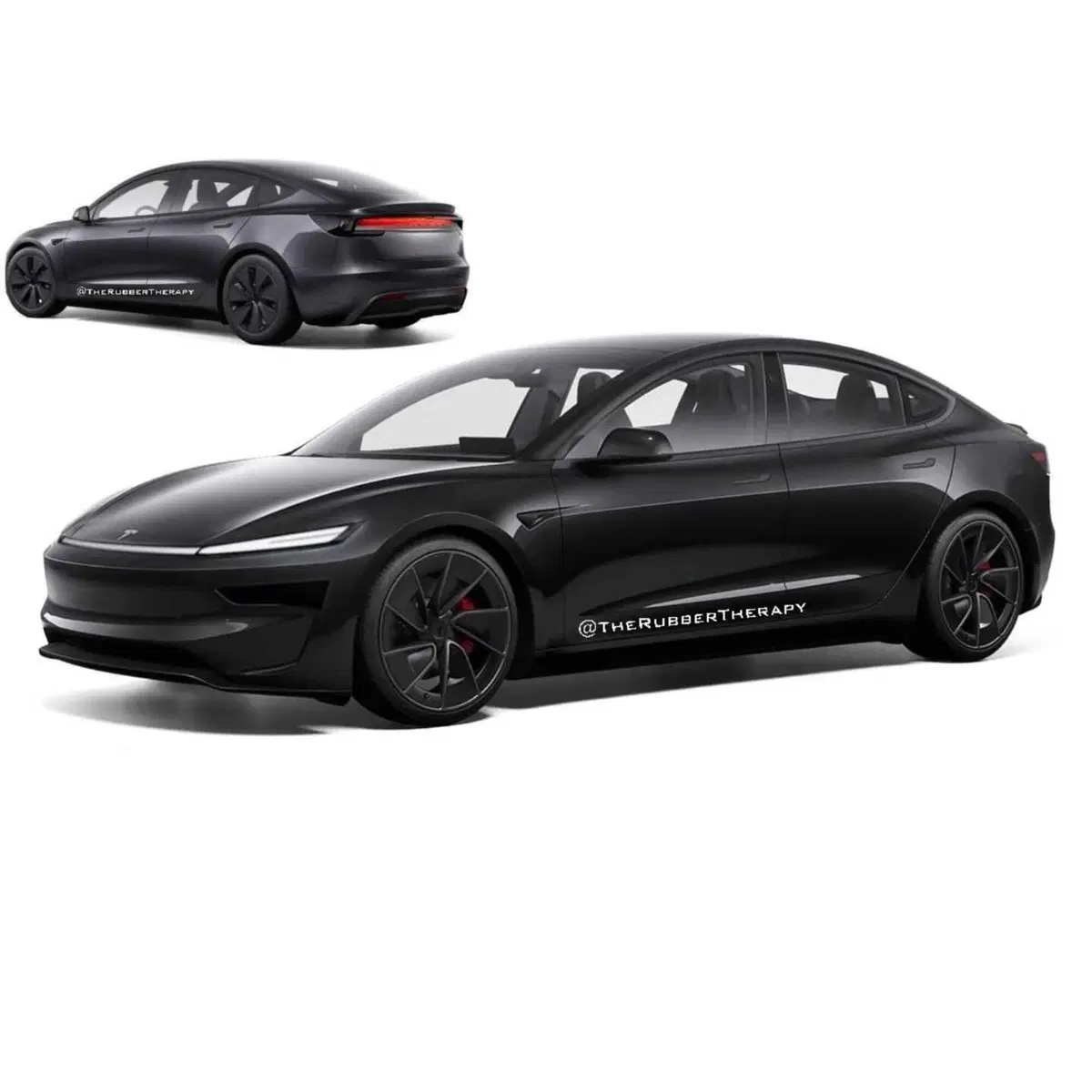 Tesla: come sarebbe la Model 3 con il look della Model Y [RENDER] (3)