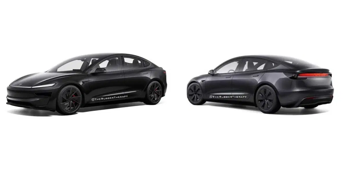 Tesla: come sarebbe la Model 3 con il look della Model Y [RENDER] (4)