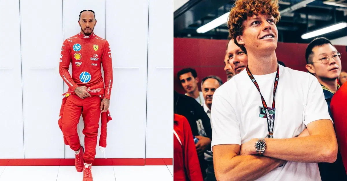 F1. Anche Jannik Sinner folgorato da Lewis Hamilton in Ferrari: "Strano vederlo in rosso ma sar&agrave; una grande stagione per lui e Leclerc"