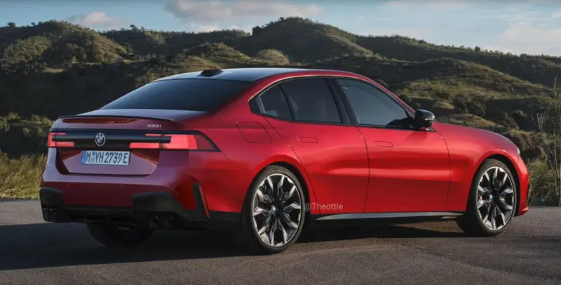 Il render di @theottle della nuova Serie 3 BMW "Neue Klasse"
