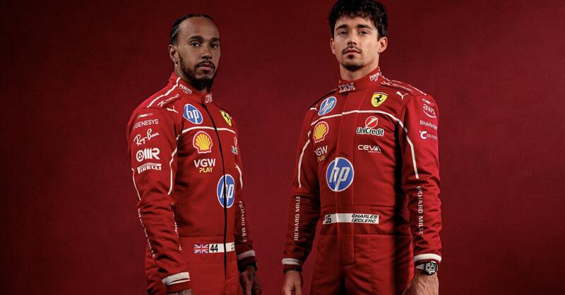 F1. Arriva l&#039;annuncio speciale di Ferrari: ecco le prime immagini di Lewis Hamilton e Charles Leclerc da compagni di squadra