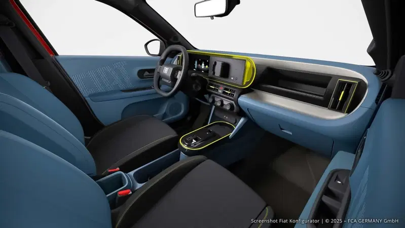 La plancia della versione base della Fiat Grande Panda Pop