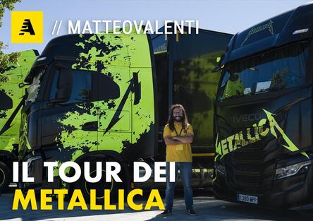 I segreti di un mega concerto: cosa nascondono i camion Iveco dei Metallica? [Video]