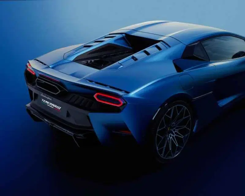 Il design posteriore della Lamborghini Temerario