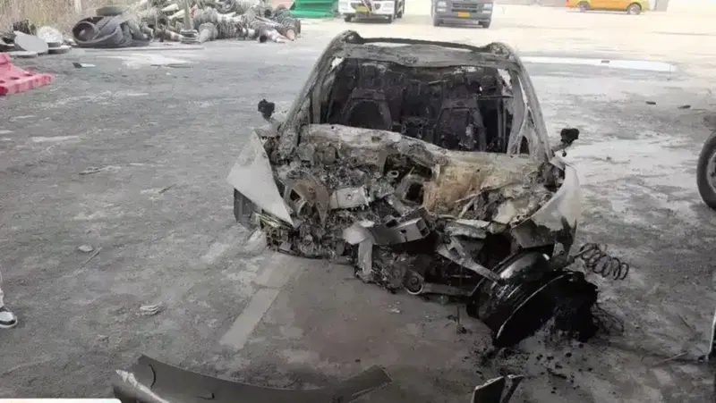Xiaomi SU7 incidentata