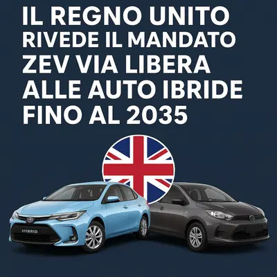 Regno Unito: lo stop delle auto ibride si sposta al 2035