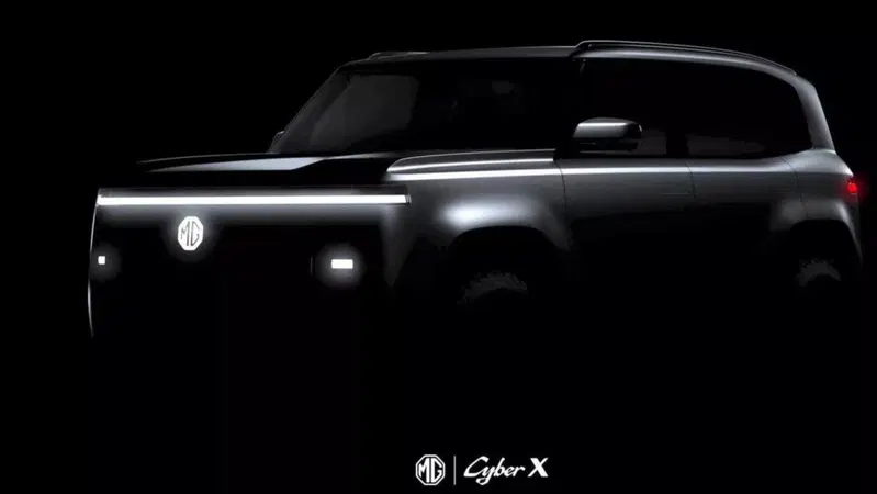 MG Cyber X: il teaser della nuova SUV supertech elettrica o ibrida