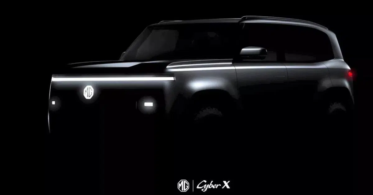 MG Cyber X: il teaser della nuova SUV supertech elettrica o ibrida