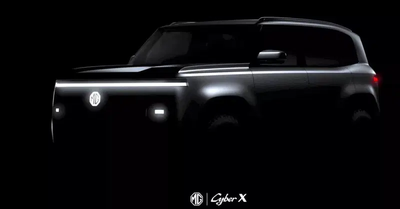 MG Cyber X: il teaser della nuova SUV supertech elettrica o ibrida
