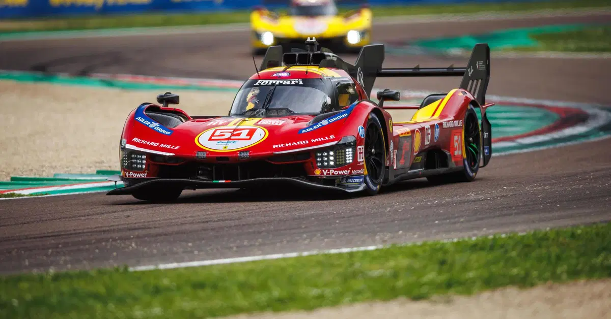 WEC Imola 2025: Trionfo Ferrari alla 6 Ore di Pasqua, Pera vince in LMGT3 davanti a Valentino Rossi