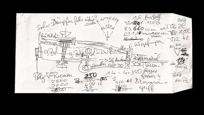 Il motore pi&ugrave; complesso del mondo &egrave; nato da un disegnino su un pezzo di carta 