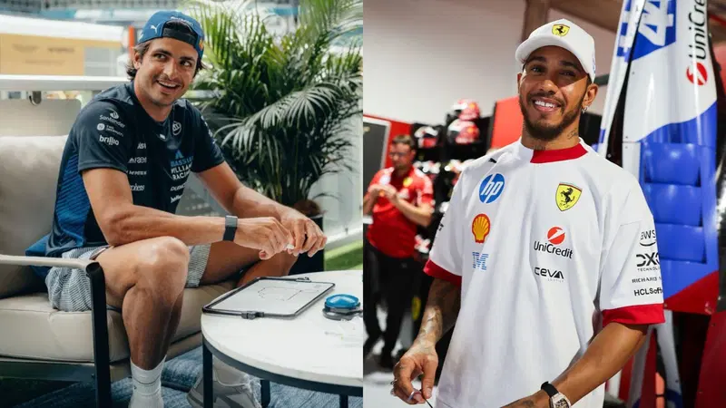 F1. GP Miami, Carlos Sainz: "Non sono sorpreso delle difficolt&agrave; di Lewis in Ferrari". La risposta di Hamilton