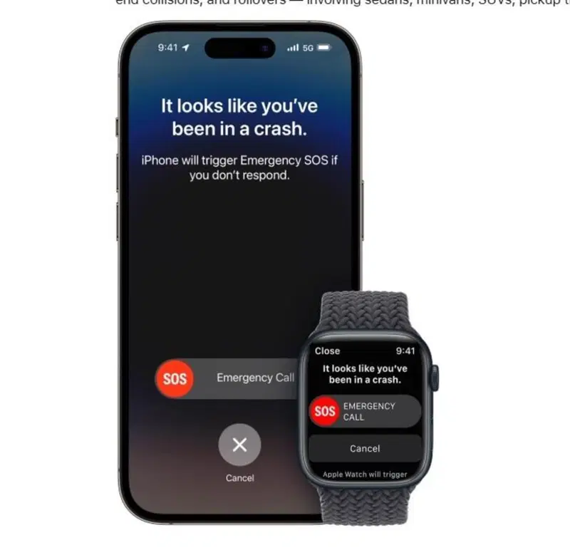 L'app Crash Detection su Iphone chiama i soccorsi automaticamente