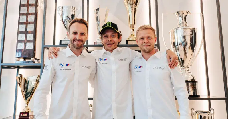 GTWC. Valentino Rossi e Kevin Magnussen insieme in pista con BMW alla 24 Ore di Spa 2025