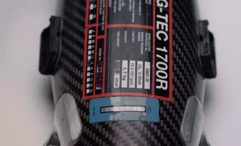 Dati tecnici della fire bottle